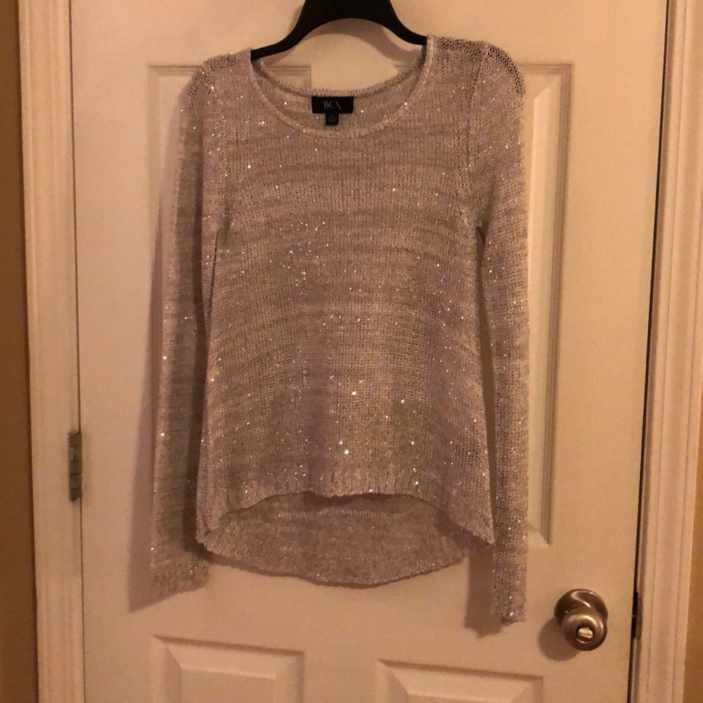 Silver sweater with sequins
